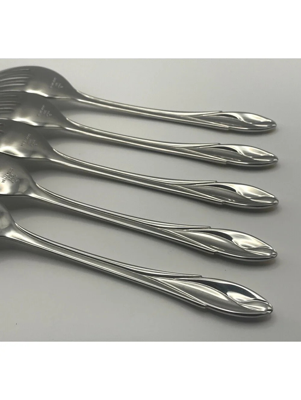 (5) Yamazaki IRIS GOLD Stainless 18/8 Japan Dinner Fork Lot ~ 7.75”